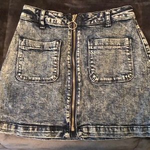 Acid Wash Mini Skirt